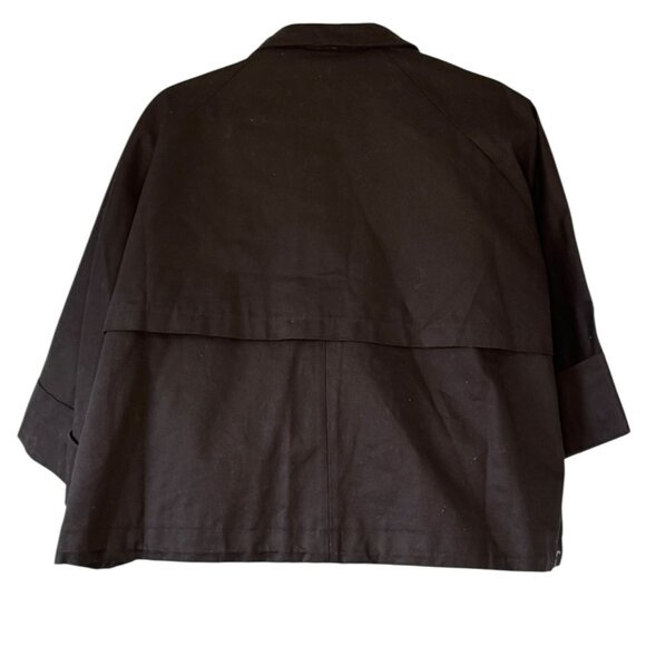 Marla Wynne Canvas Drama Jacket Black New Without Tags Women’s Size Large - Picture 6 of 10